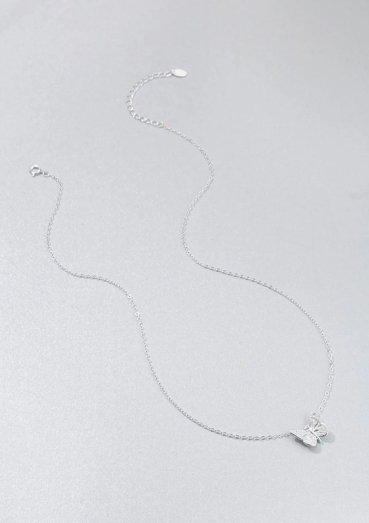 Butterfly Pendant Necklaces Sterling Silver