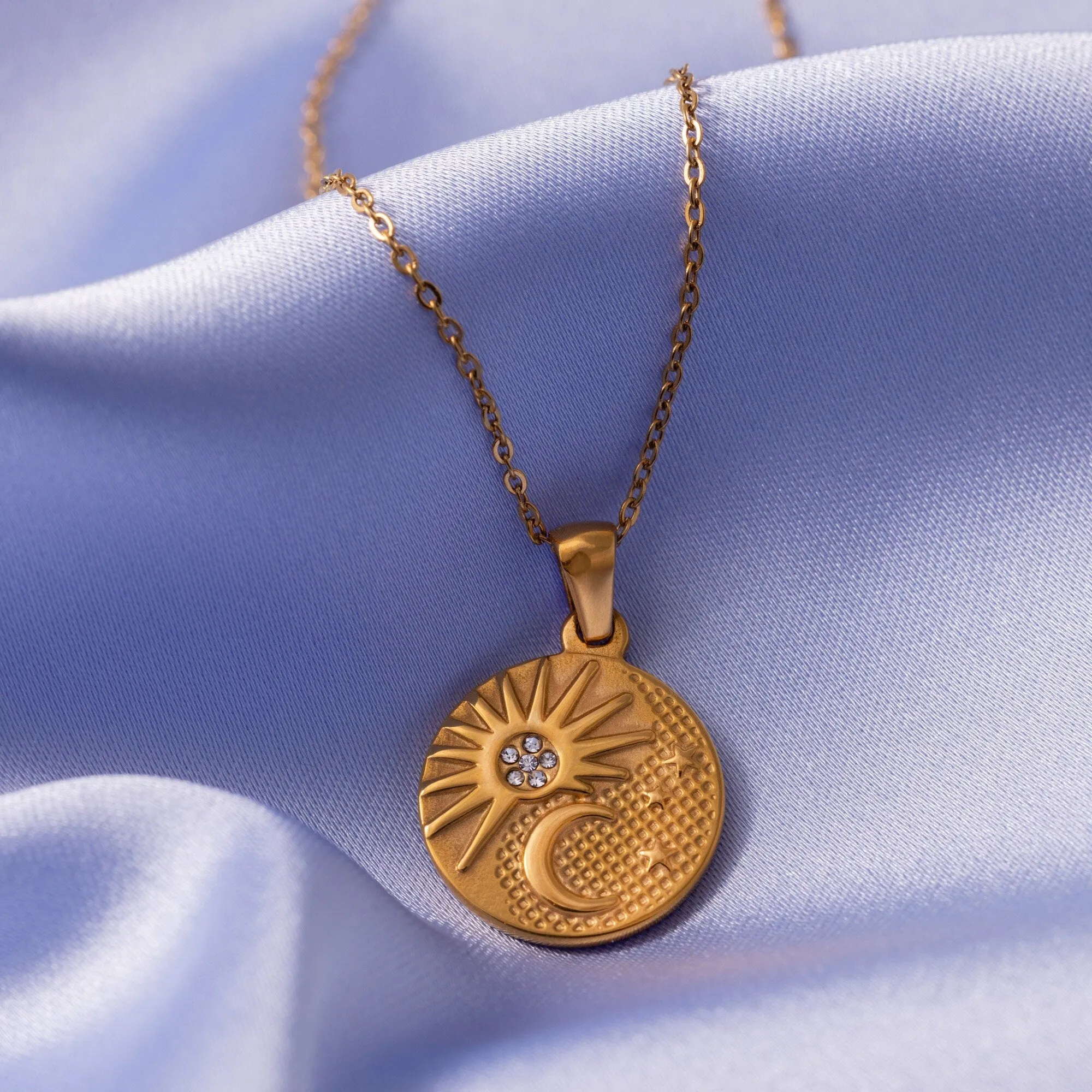 Celestial Necklace with Sun